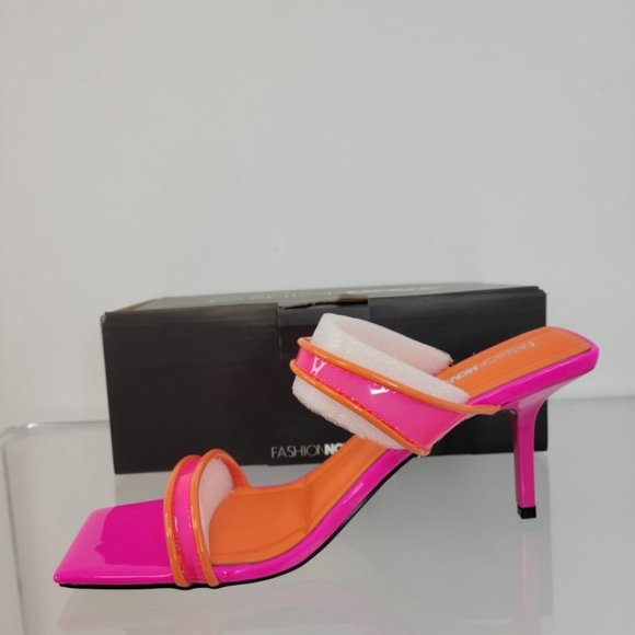 Fashion Nova Neon Heels - Picture 6 of 8